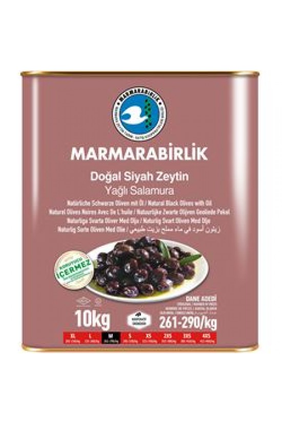 MARMARABİRLİK SÜPER ZEYTİN 10 Kg. (261-290/M)