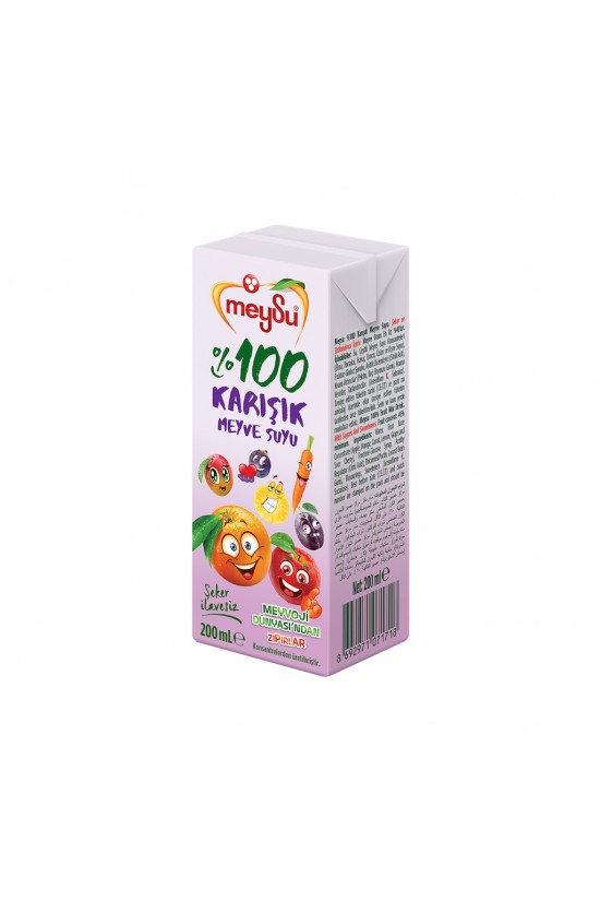 MEYSU %100 KARIŞIK MEYVE SUYU (200ml.x27)