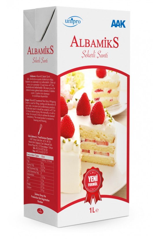 ALBAMİKS ŞEKERLİ SIVI ŞANTİ (1 Lt.x12)