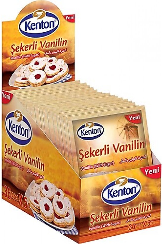 KENTON ŞEKERLİ VANİLİN 5 gr. 36 LI (ZARF) KENTON ŞEKERLİ VANİLİN 5 gr. 36 LI (ZARF)
