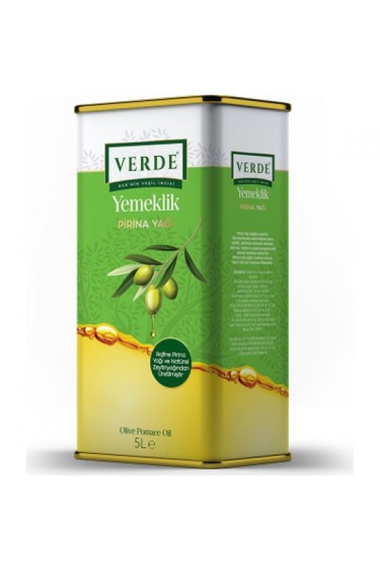 VERDE YEMEKLİK PİRİNA YAĞI 5 Lt. (Koli: 4 Ad.)