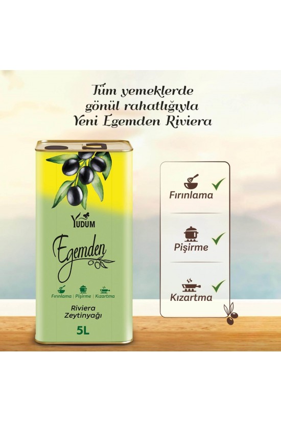 YUDUM EGEMDEN RİVİERA ZEYTİNYAĞI - 5 LT.